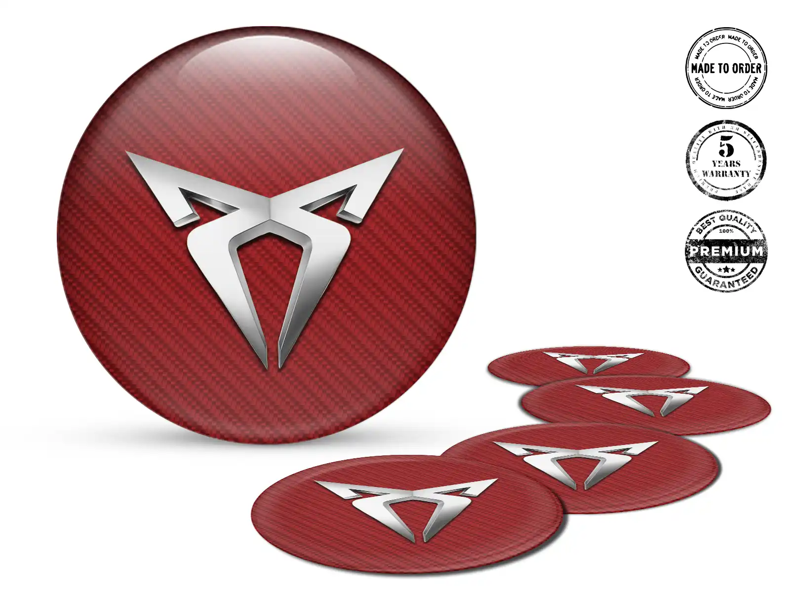 Seat Cupra Radaufkleber Ausgabe Premium Epoxy-Labels